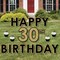 Big Dot of Happiness Adult 30th Birthday - Gold - Yard Sign Outdoor Lawn Decorations - Happy Birthday Yard Signs